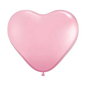 Globo de latex h-10 corazon color rosa