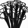 50 Porta Globo Negro para burbuja vara de 45cm largo