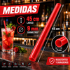 VARA POPOTE ROJO de 45CM paquete con 50