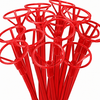 50 Porta Globo Rojo para burbuja vara de 45cm largo