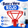 50 Porta Globo Rojo para burbuja vara de 45cm largo