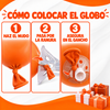 50 Porta Globo mediano para globo de 9" (50 copa y 50 vara) con gancho