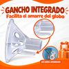 50 Porta Globo mediano para globo de 9" (50 copa y 50 vara) con gancho