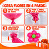50 Porta Globo mediano para globo de 9" (50 copa y 50 vara) con gancho