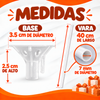 50 Porta Globo mediano para globo de 9" (50 copa y 50 vara) con gancho