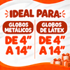 50 Porta Globo mediano para globo de 9" (50 copa y 50 vara) con gancho