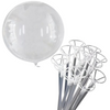 50 burbuja 24" BOBO PVC con Porta Globo de 45cm
