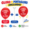 Impresion de globo 2 Cara 1 Tinta incluye 1,000 Porta Globos