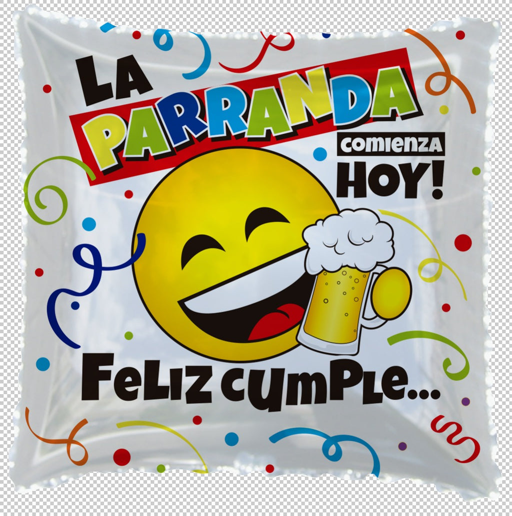 18D-0014 Globo metálico de cumpleaños