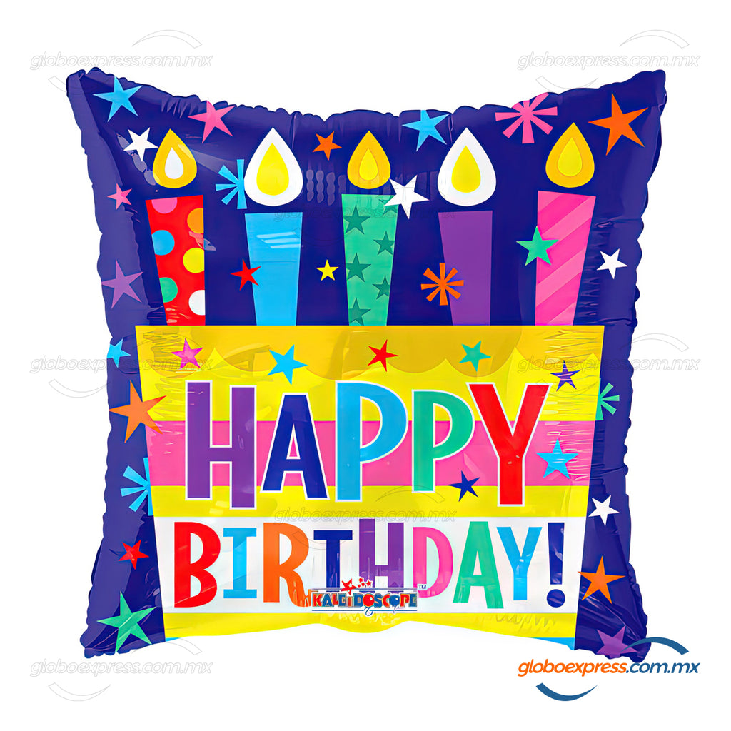 18D-0011 Globo metálico de cumpleaños