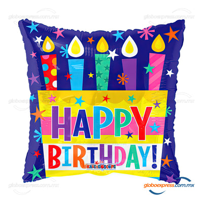 18D-0011 Globo metálico de cumpleaños