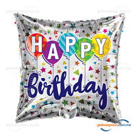 18D-0032 Globo metálico de cumpleaños