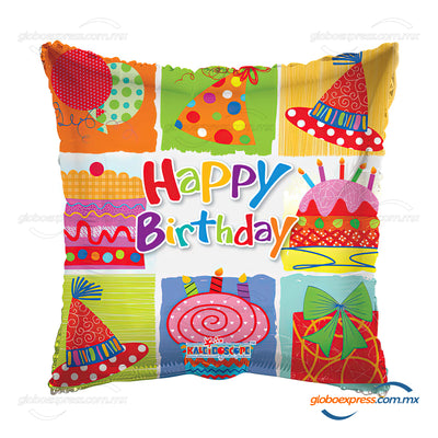 18D-0041 Globo metálico de cumpleaños