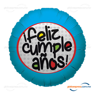 18D-0154 Globo metálico de cumpleaños