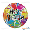 18D-0186 Globo metálico de cumpleaños