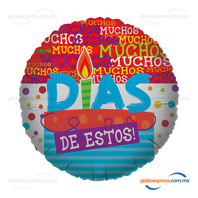 18D-0277 Globo metálico de cumpleaños