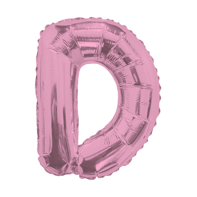 14S-D3 Globo de letra D color rosa