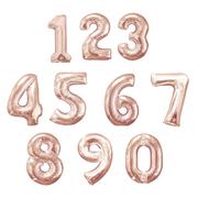 Serie completa de numero color rose gold