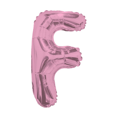 14S-F3 Globo de letra F color rosa