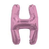 14S-H3 Globo de letra H color rosa