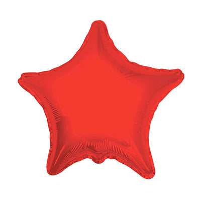 9S-0001 Globo de estrella color rojo