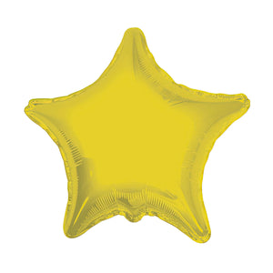 9S-0003 Globo de estrella color dorado